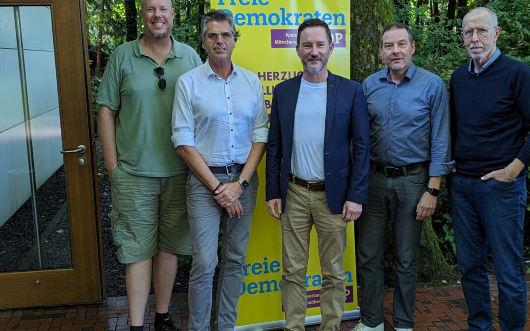 Sommerfest der Freien Demokraten Mönchengladbach im Wilhelm Kliewer Haus mit besonderem Fokus auf Immobilienpolitik und Stadtentwicklung