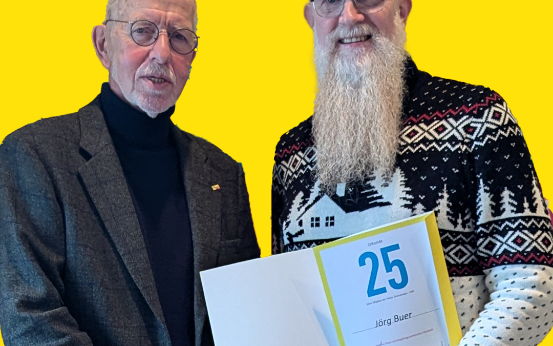 Ehrung für 25 Jahre Engagement: Jörg Buer ausgezeichnet