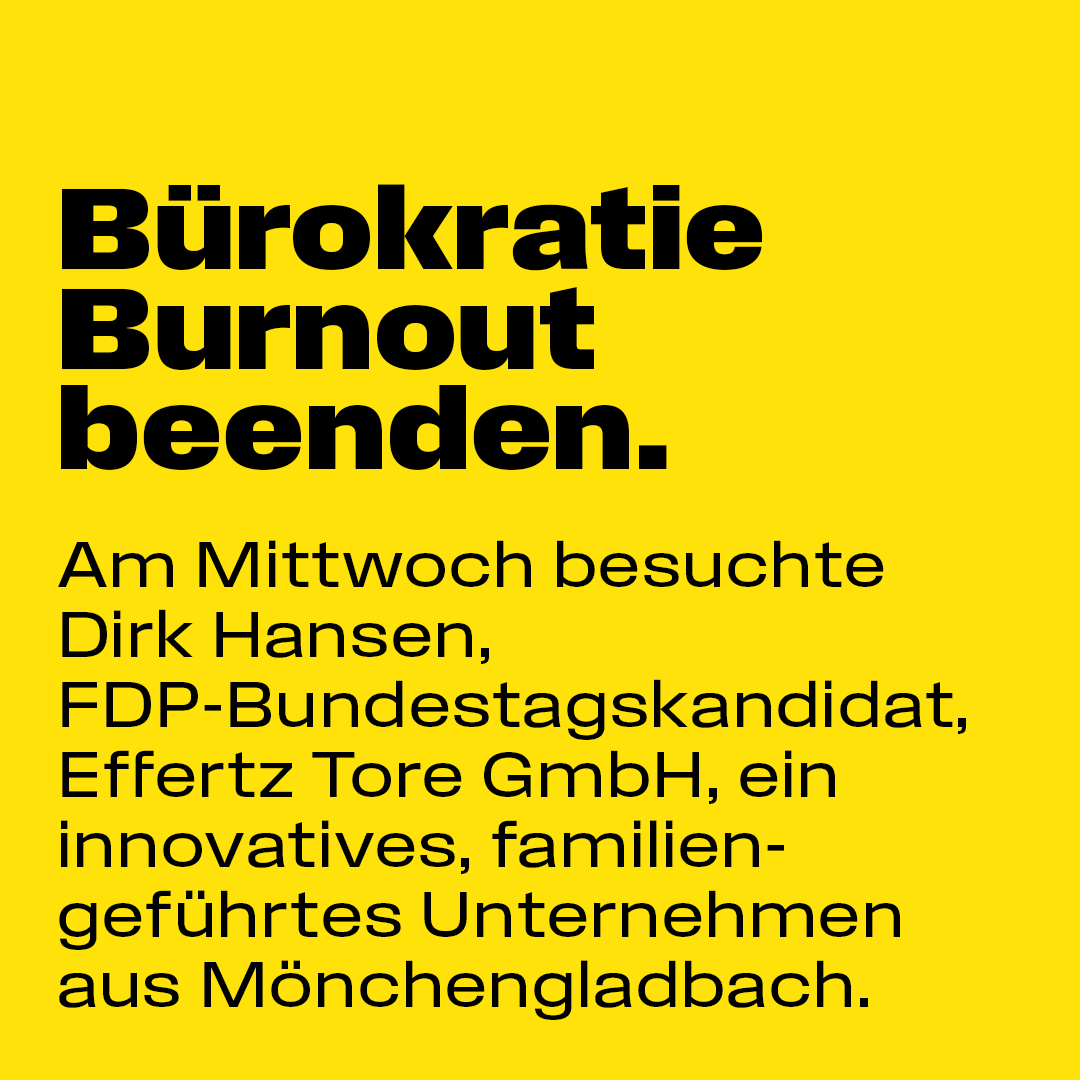 Bürokratie-Burnout – Chef von Effertz Tore erwartet nach Bundestagswahl Entlastung für Unternehmen