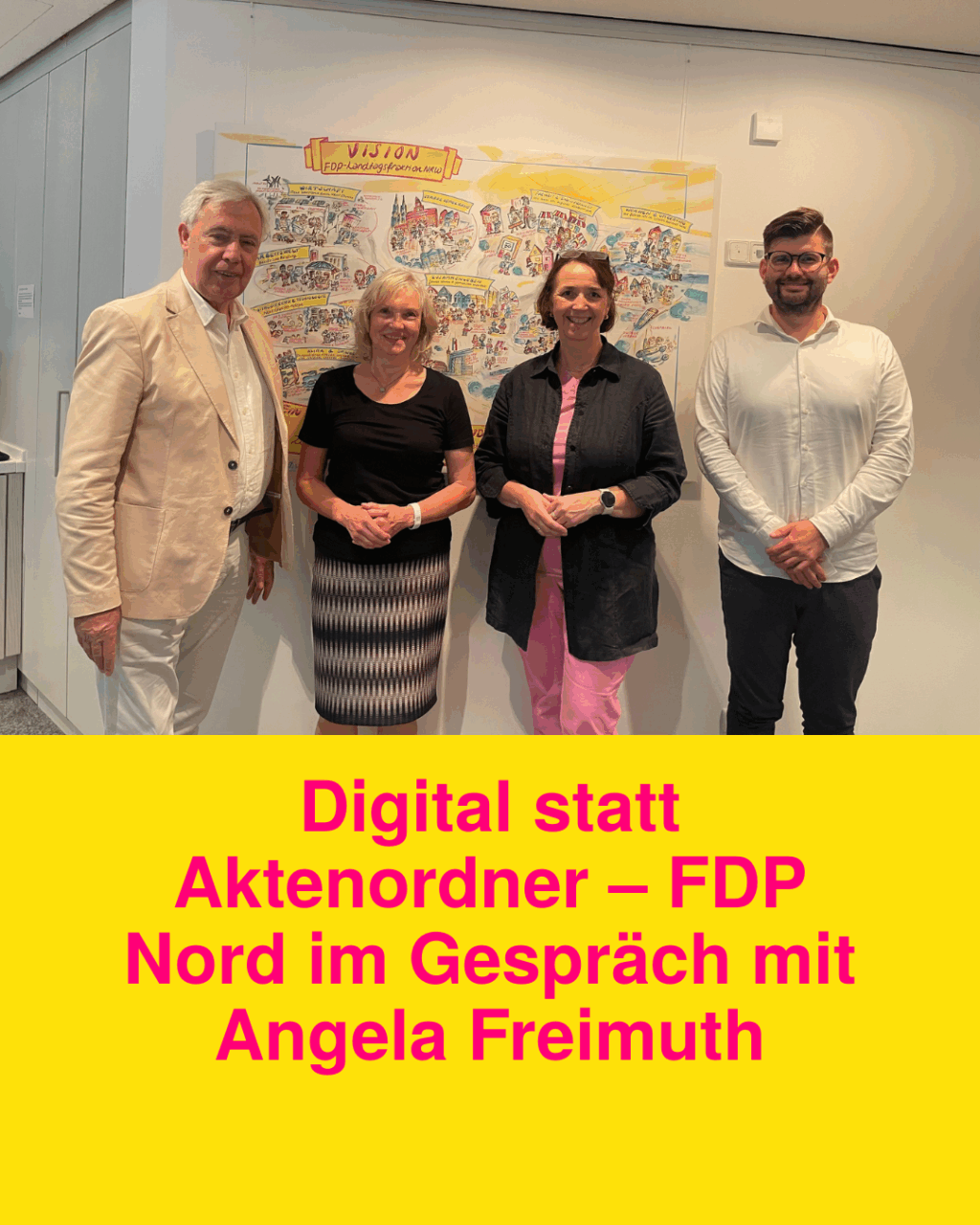 Endspurt im Kommunalwahlkampf – FDP-Landtagsabgeordnete Angela Freimuth gibt Mönchengladbacher Kollegen Tipps